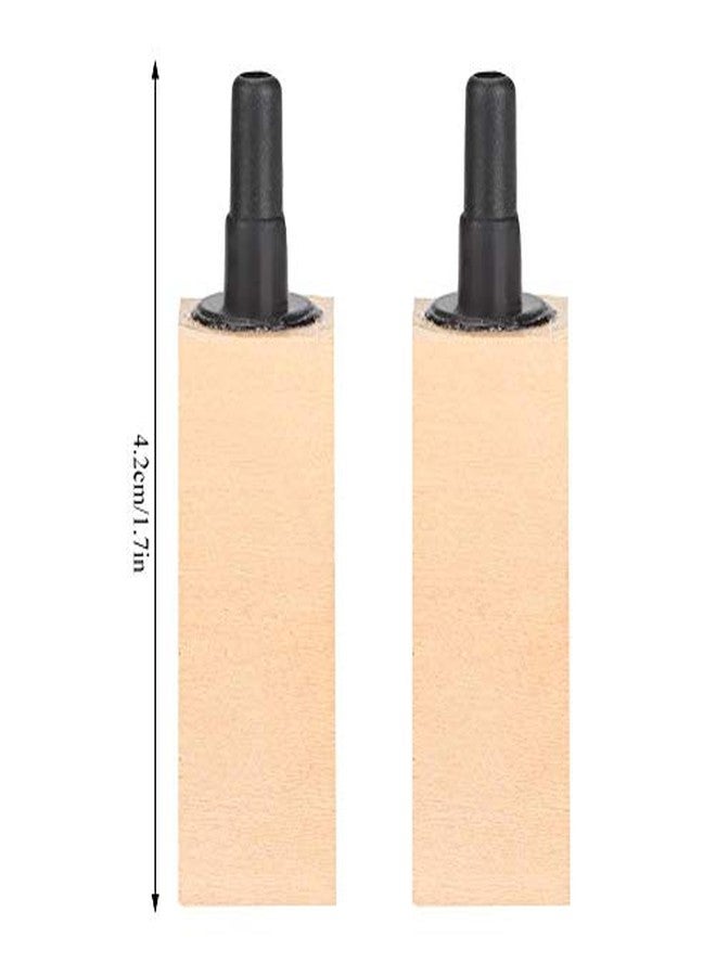 Hffheer 2Pcs/Set Natural Wooden Air Bubble Stone Diffuser Air Stone Cylinder Fine Bubbles Air Pump Accessories for Hydroponics Aquarium Tank Pump(S) - Image 2